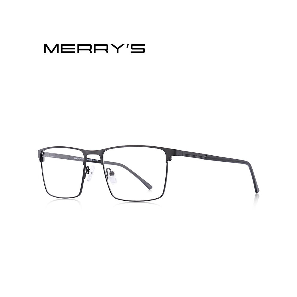 Multicoloured Merrys Men Titanium Alloy Glasses Frame Business Style Male Square Ultralight Eye Myopia Prescription Eyeglasses S2057