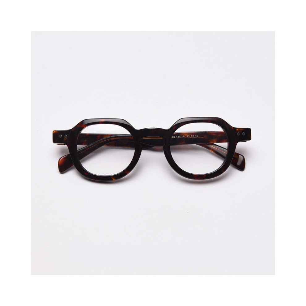 49875 Vintage Acetate Round Optical Glasses Frames Men Women Computer Eyeglasses