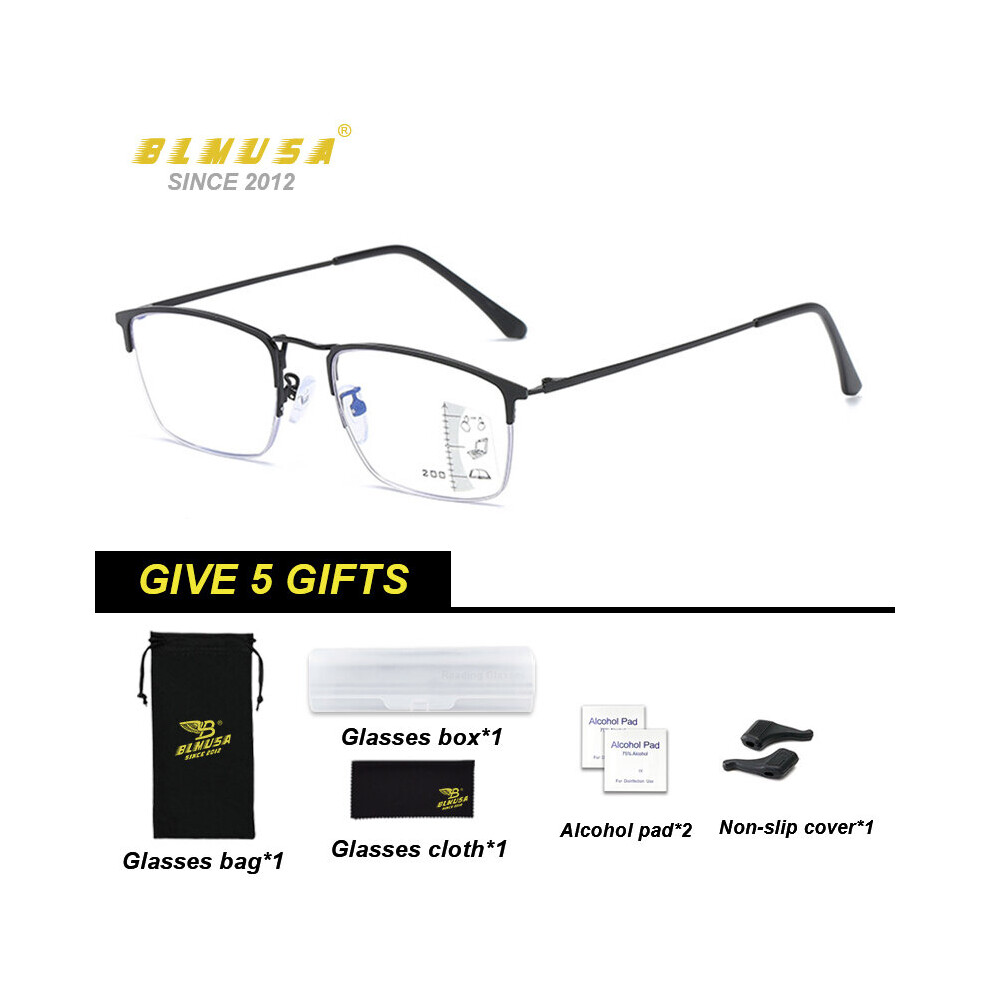 Multicoloured Titanium Photochromic Reading Glasses Men Progressive Multifocal Eyeglasses For Men Anti Light Reading Glasses Uv400