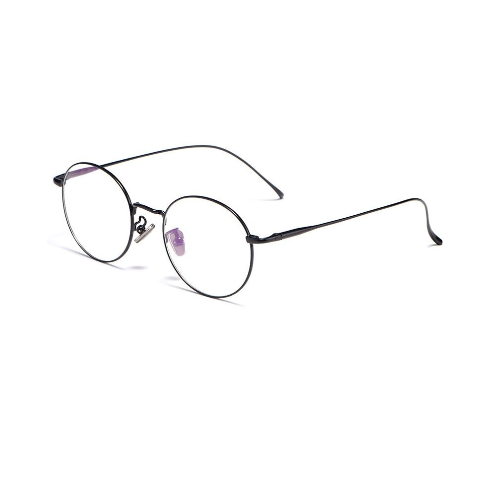 Light Pure Titanium Eyeglasses Frame Men And Women Round Retro Optical Prescription Glasses Frame 3216