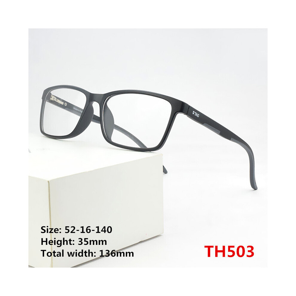 Multicoloured Tag Tr90 Glasses Frame Men Myopia Computer Spectacle Frames Women Ultra Light Square Eye Glasses Frames For Men Th503