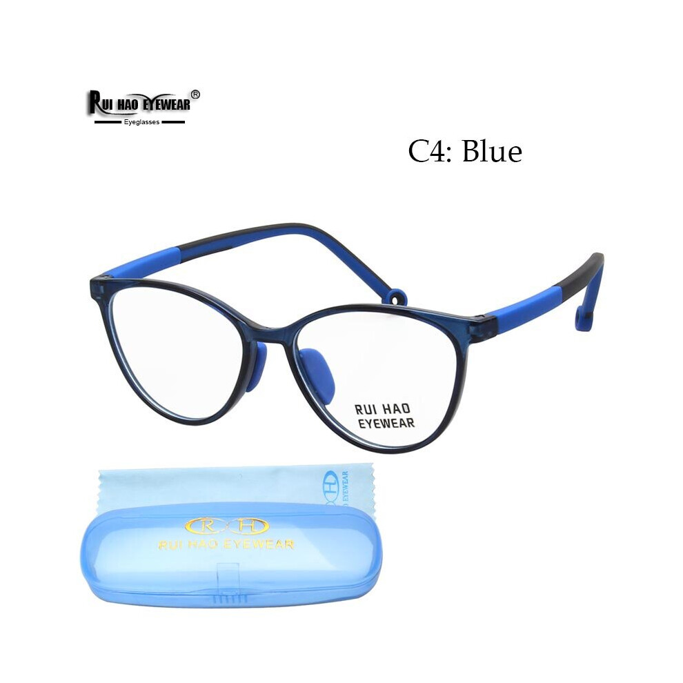 Children Glasses Frames Cat Eye Girls Kids Eyeglasses Spuer Light TR90 Spectacles Amblyopia Myopia Optical Glasses Frame