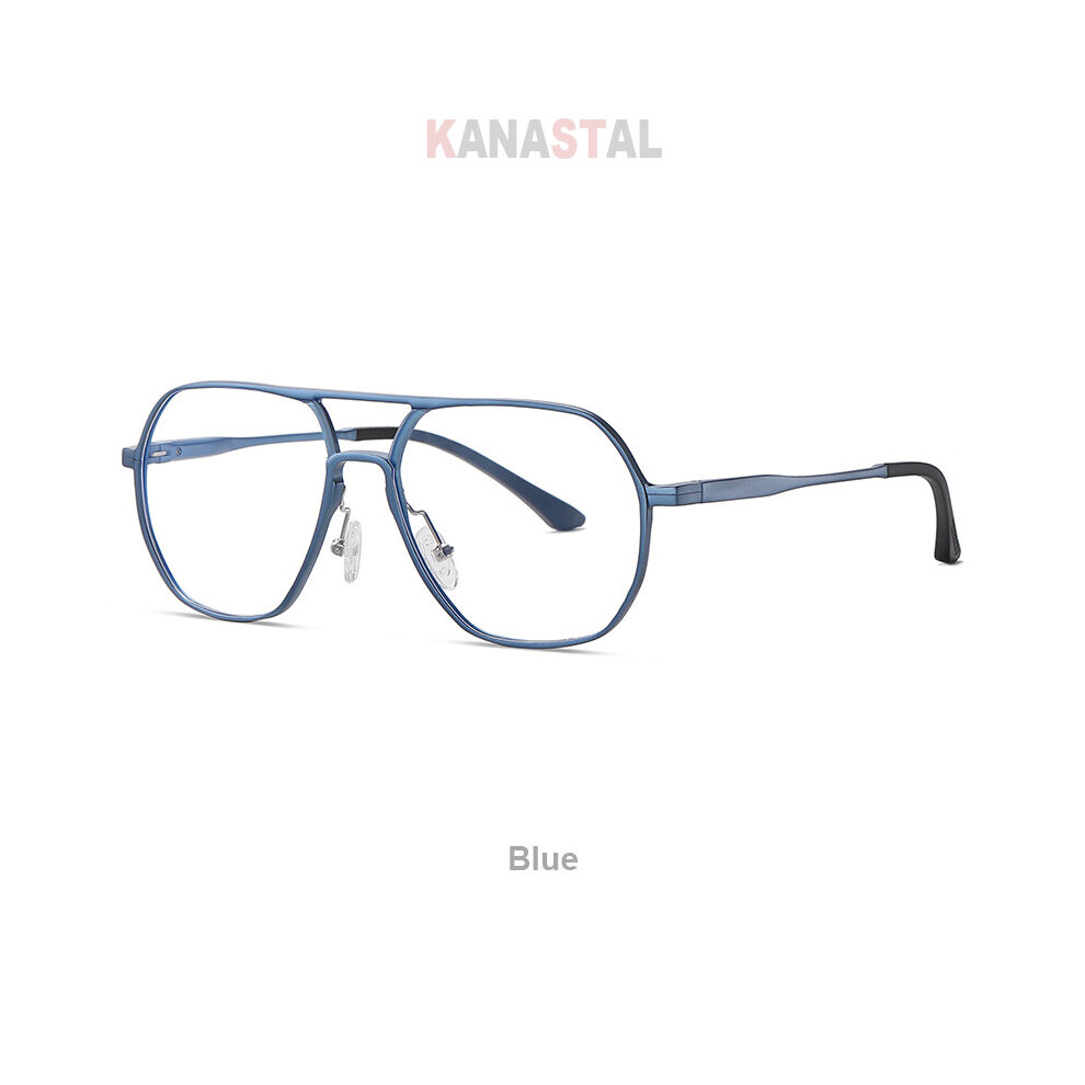 Pink (, Pink) Women's Light Blocking Glasses Tr90 Myopia Eyeglasses Frame Men Reading Glasses Metal Leg Prescription Computer Eyewear