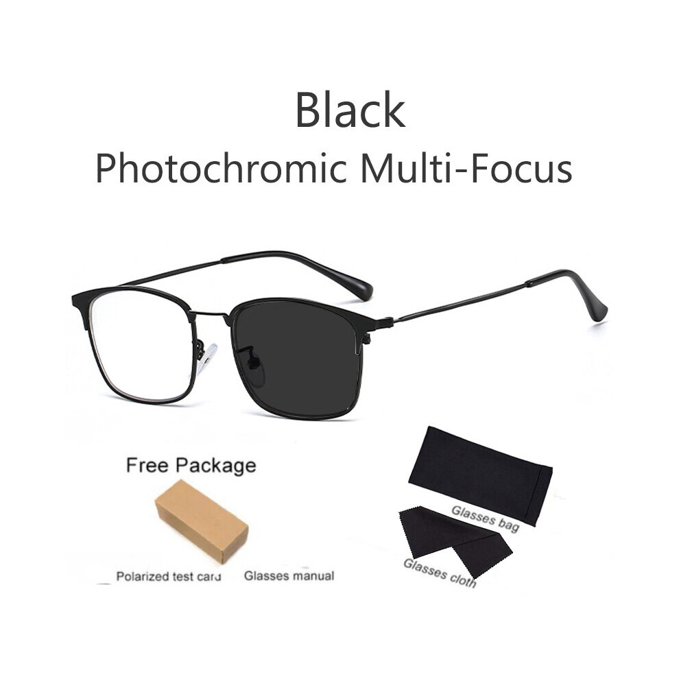 Multicoloured Smart Photochromic Reading Glasses Far And Near Dual-Use Multi-Focus Computer Glasses Progressive Anti-Blue Ray Hyperopia Glasse