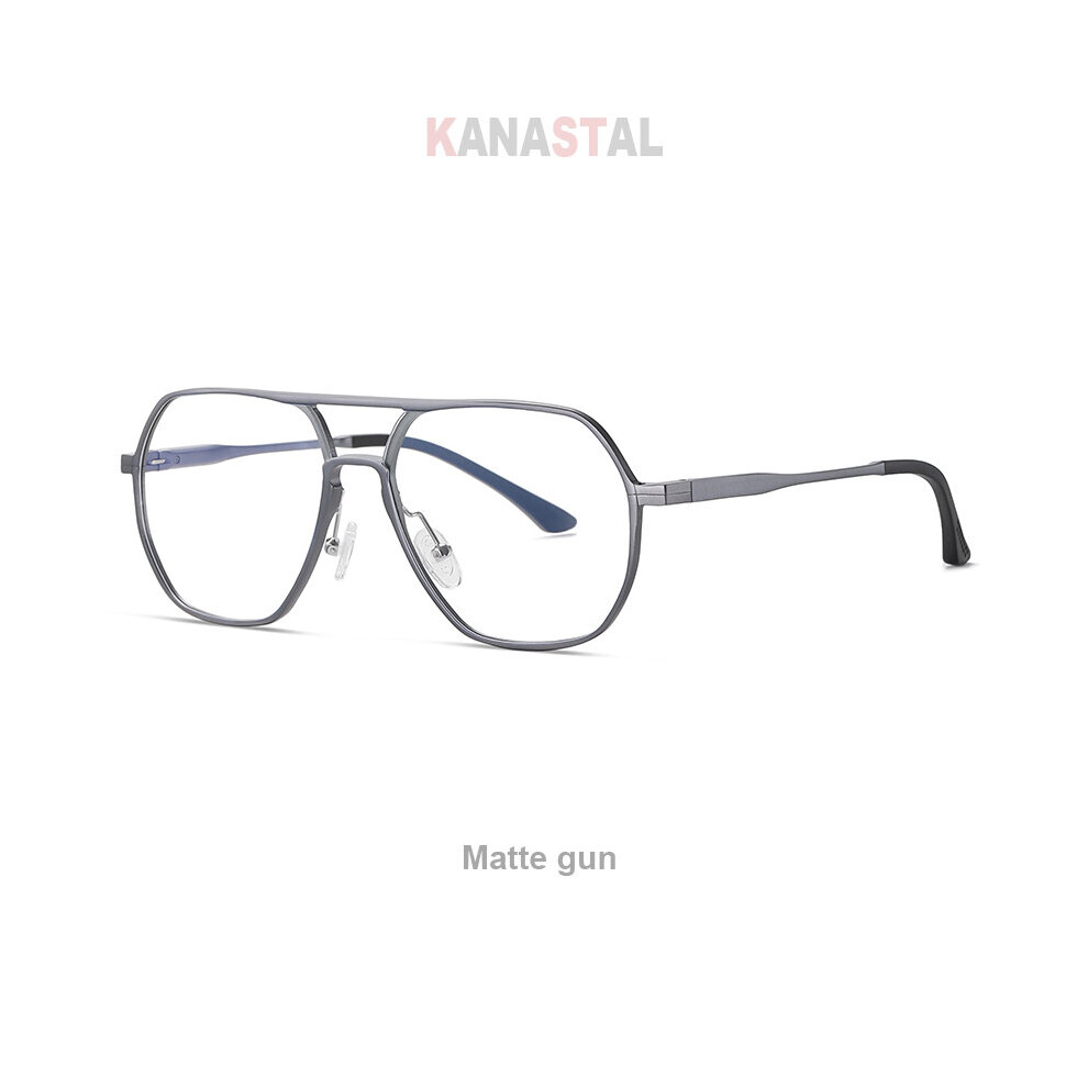 (Gray, Auburn) Women's Light Blocking Glasses TR90 Myopia Eyeglasses Frame Men Reading Glasses Metal Leg Prescription Computer Eyewear