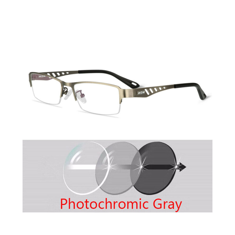 Multicoloured Men's Business Sun Transition Photochromic Reading Glasses Men Women Hyperopia Diopters Presbyopia +0.25 +1.0 +1.5 +2.0 To +6.0