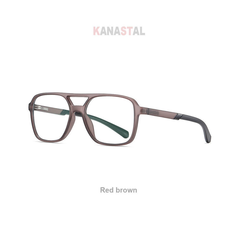 Yellow (, Yellow) Women's Light Blocking Glasses Tr90 Myopia Eyeglasses Frame Men Reading Glasses Metal Leg Prescription Computer Eyewear
