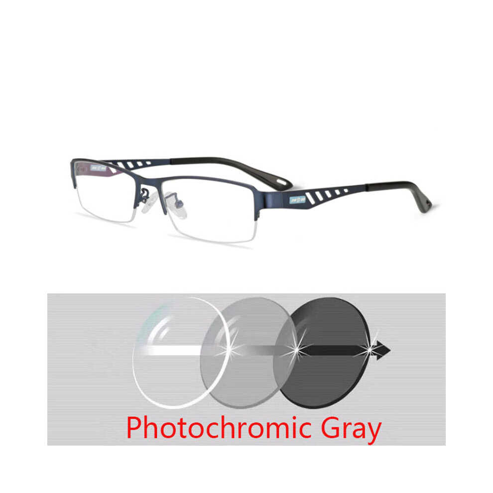 Multicoloured Men's Business Sun Transition Photochromic Reading Glasses Men Women Hyperopia Diopters Presbyopia +0.25 +1.0 +1.5 +2.0 To +6.0