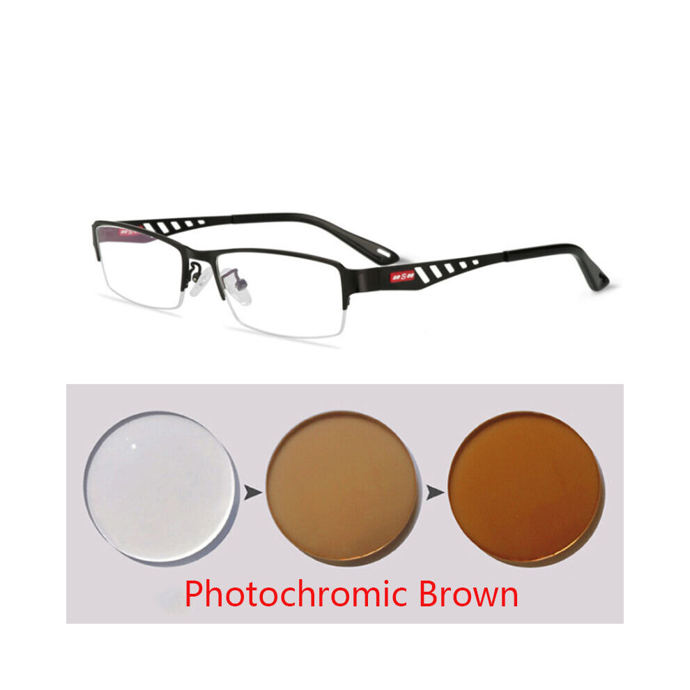Multicoloured Men's Business Sun Transition Photochromic Reading Glasses Men Women Hyperopia Diopters Presbyopia +0.25 +1.0 +1.5 +2.0 To +6.0