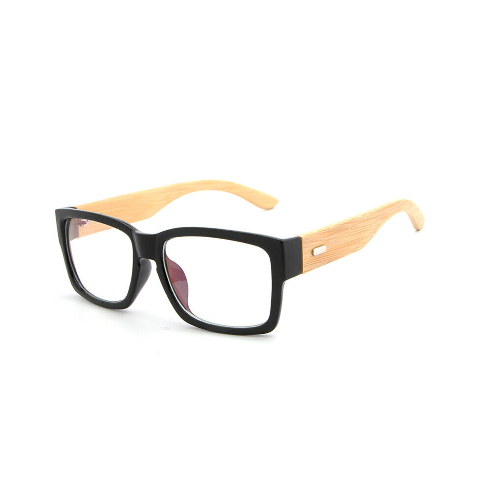 Multicoloured Wooden Eyeglasses Frames Men Oversized Bamboo Glasses Frame Rectangle Spectacles Reading Optical Glasses Frames