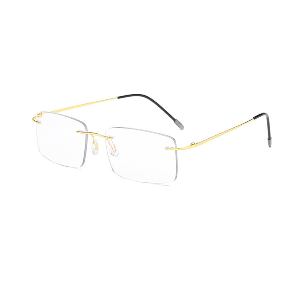 Multicoloured Ultra Light Titanium Rimless Photochromic Reading Glasses Progressive Multifocal Presbyopic Glasses For Men Women Uv400
