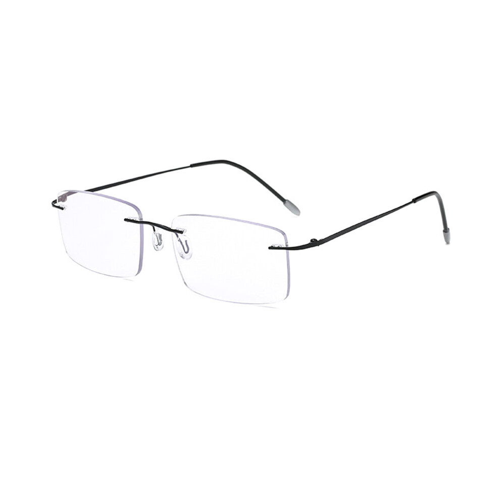 Multicoloured Ultra Light Titanium Rimless Photochromic Reading Glasses Progressive Multifocal Presbyopic Glasses For Men Women Uv400