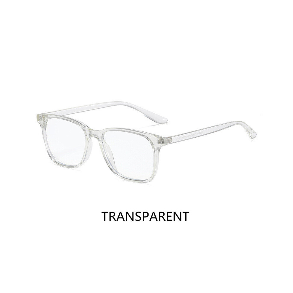 Light Blocking Reading Square Glasses Men Transparent Computer Eyeglasses Reading Magnifying Hyperopia Presbyopic Eyewear