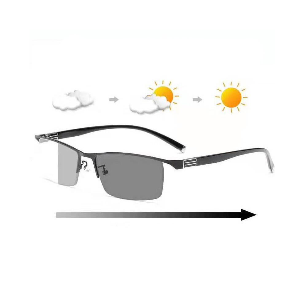 Multicoloured Smart Progressive Sun Photochromic Multifocal Reading Glasses Near And Far Multifunction Glasses Bifocal Eyewear 1.0-3