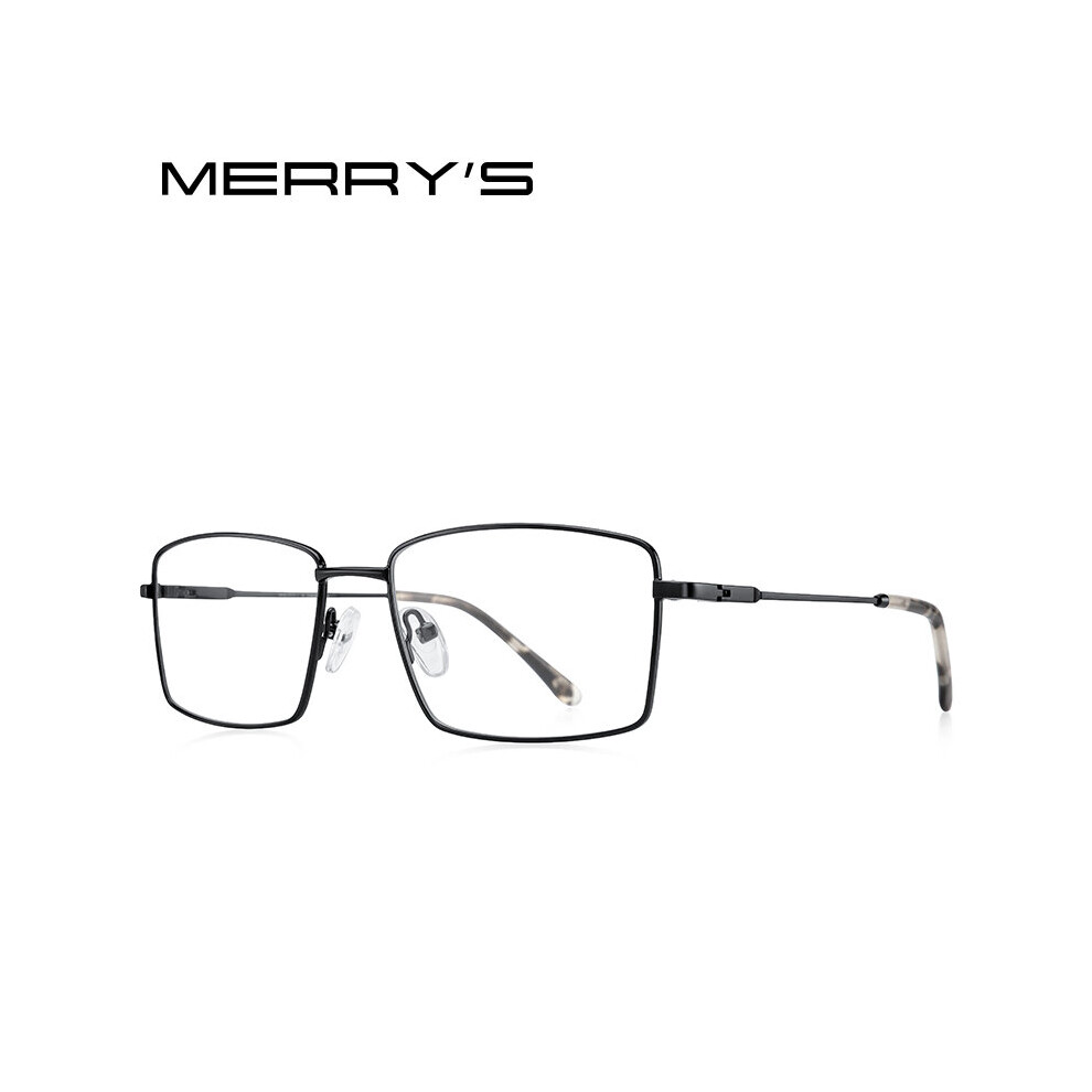 Multicoloured Merrys Classic Men Titanium Alloy Optical Glasses Frames Ultralight Square Myopia Prescription Eyeglasses S2261