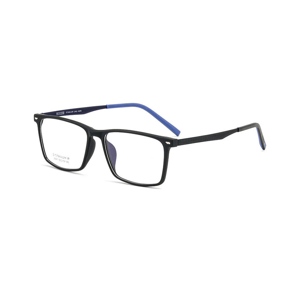 Multicoloured Reven 8881 Titanium Square Glasses Frame Men Women Vintage Prescription Eyeglasses Frame Myopia Optical Spectacles Retro Eyewear