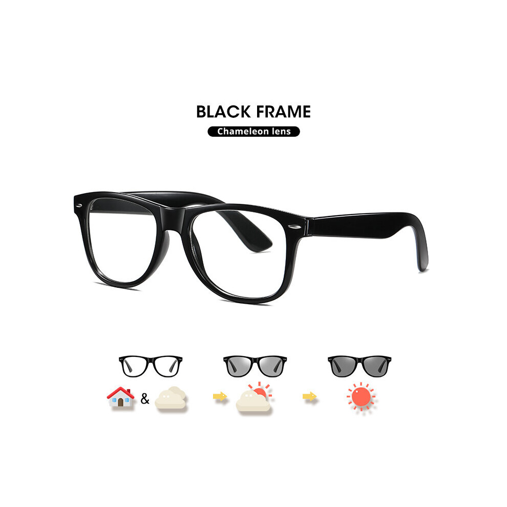 Square Glasses Women Men Photochromic Anti Ray Light Blocking Eyewear For Computer Gaming Eyeglasses UV400