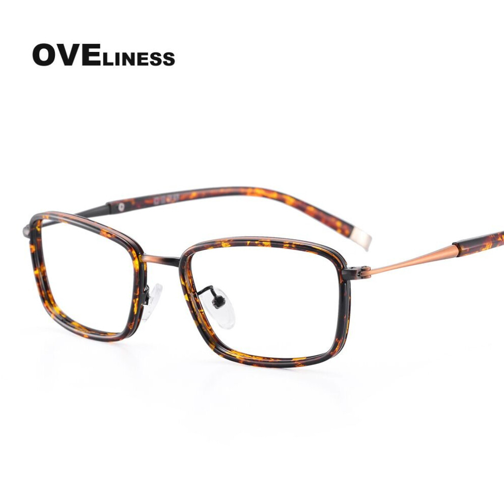 Multicoloured Men's Eyeglasses Frames Optical Glasses Frame For Men Retro Myopia Prescription Glasses Spectacles Full Eyewear