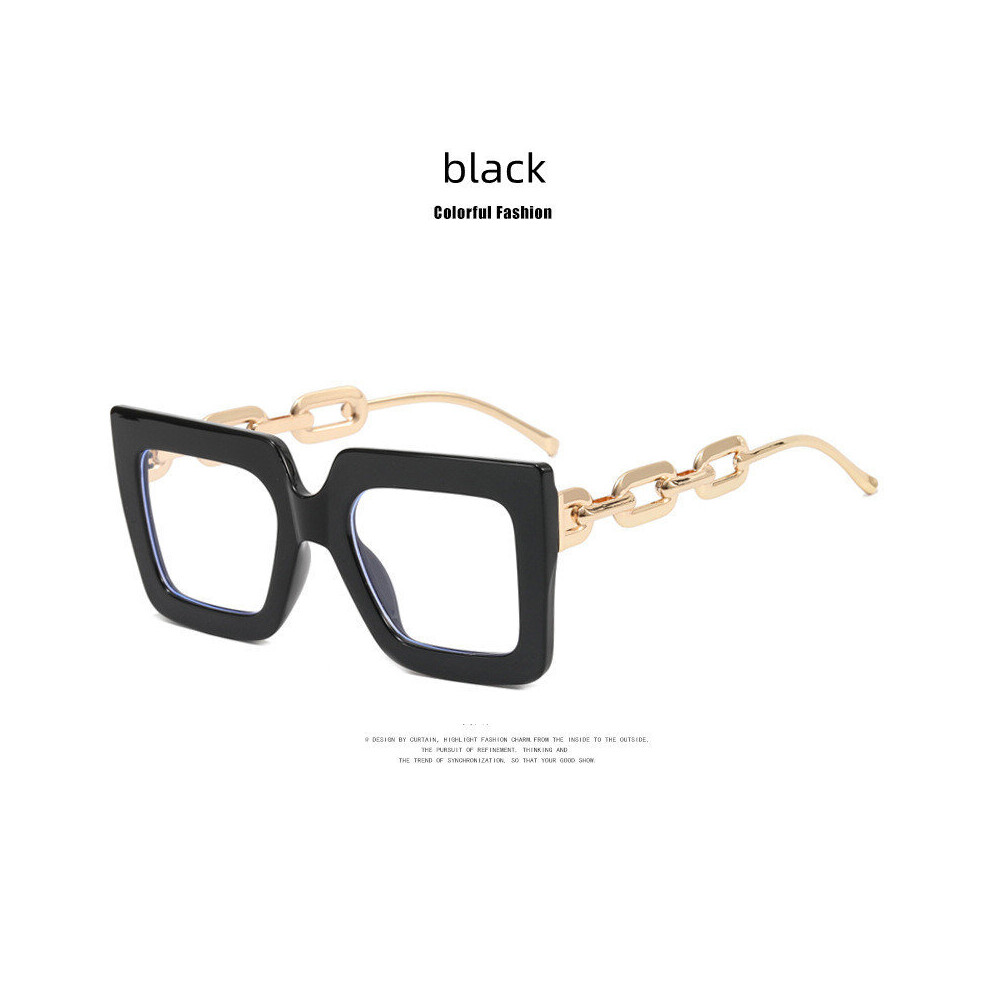 Multicoloured Big Frame Squre Alloy Women Light Blocking Computer Hyperopia Reading Glasses With Diopter +1.0 1.5 2.5 3.5
