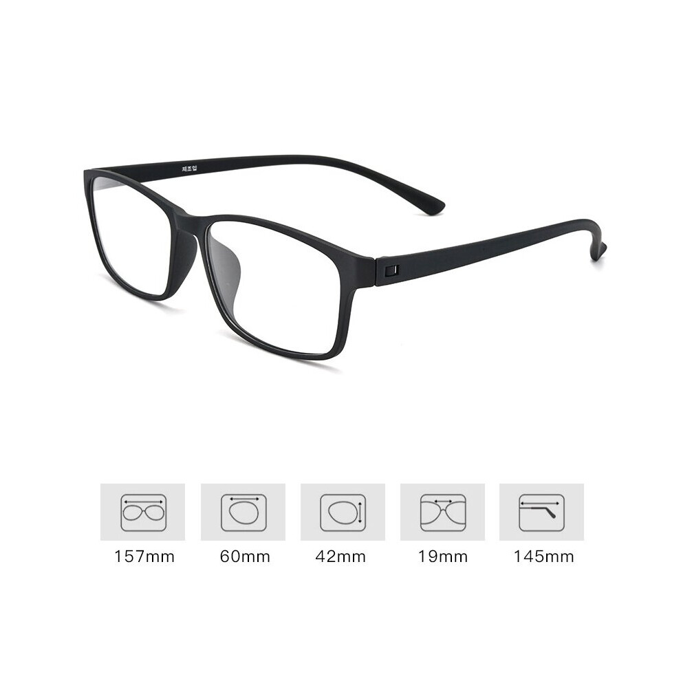 Evove 157mm Oversized Glasses Men Women Matte Eyeglasses Frame Man Ultra Light Spectacles for Myopia Diopter Photochromic-image-OPC-PBR8YWT-NEW