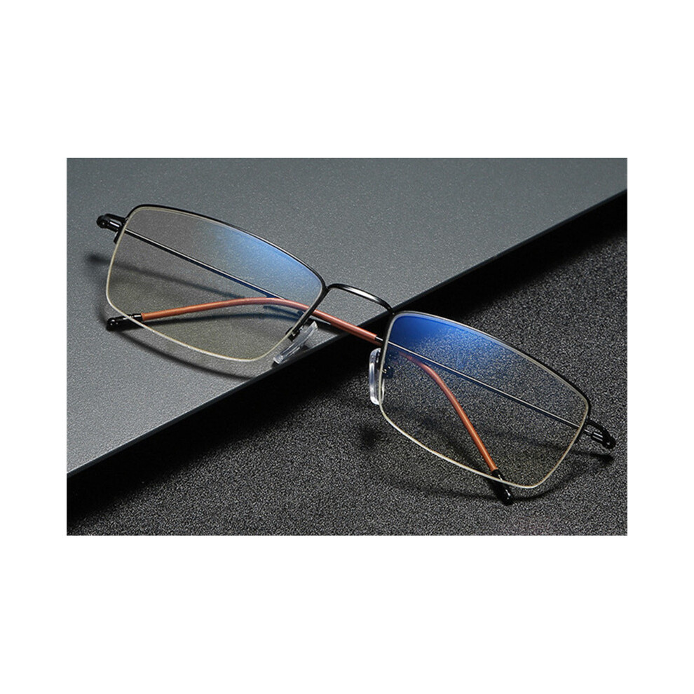 men and women half frame square photochromic myopia prescription glasses 0 -0.5 -0.75 to -6.0
