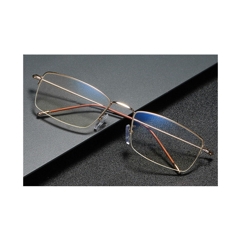 men and women half frame square photochromic myopia prescription glasses 0 -0.5 -0.75 to -6.0
