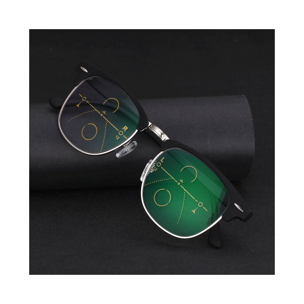 Multicoloured Upgraded Smart Progressive Multifocal Reading Glasses Men Women Presbyopia Near And Far Eyewear Diopters Glasses Frame 1.0-3.0