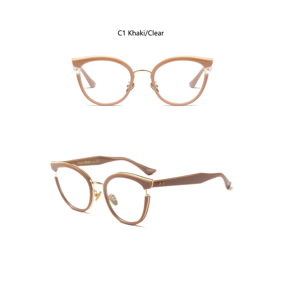 Ultralight Anti Light Reading Glasses Women Men Big Frame Round Farsightedness Eyeglasses Prescription Eyewear +2