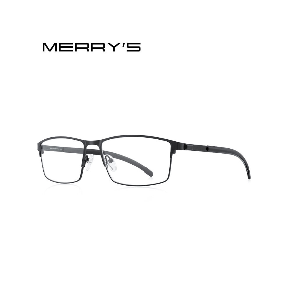 Multicoloured Merrys Men Titanium Alloy Optical Glasses Frame Ultralight Square Myopia Prescription Eyeglasses Antiskid Silicone S2186