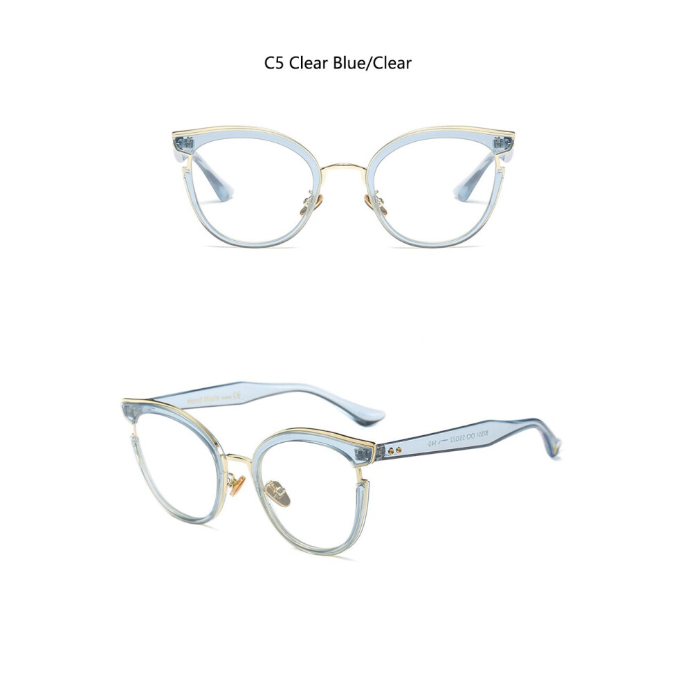 Ultralight Anti Light Reading Glasses Women Men Big Frame Round Farsightedness Eyeglasses Prescription Eyewear +2