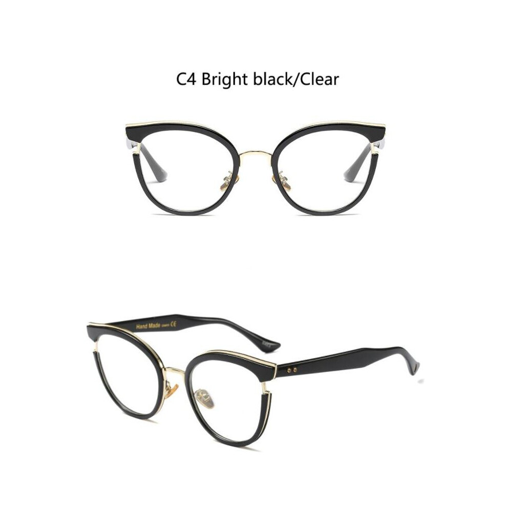 Ultralight Anti Light Reading Glasses Women Men Big Frame Round Farsightedness Eyeglasses Prescription Eyewear +2