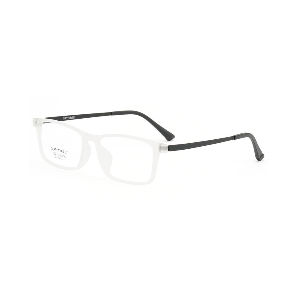 Ultra-light Square TR90 Flexible Eyeglasses Frame Pure Titanium Optical Prescription Men's Glasses Frame 9821