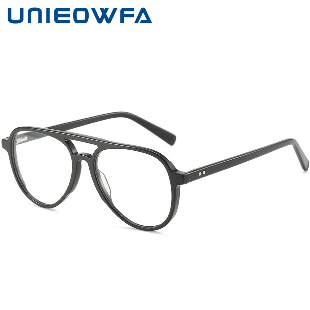 Multicoloured Aviation Prescription Glasses Frame Men Myopia Optical Eyeglasses Frame Men Acetate Pilot Spectacles Frame Male
