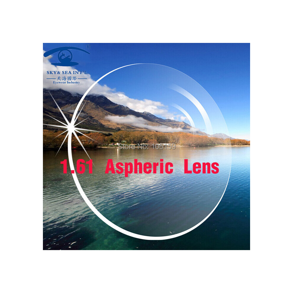 Multicoloured Sky&Sea Optica Lenses For Eyes 1.61 Index Aspheric Lens Cr39 Prescription Lens Optical Eyeglass Lenses