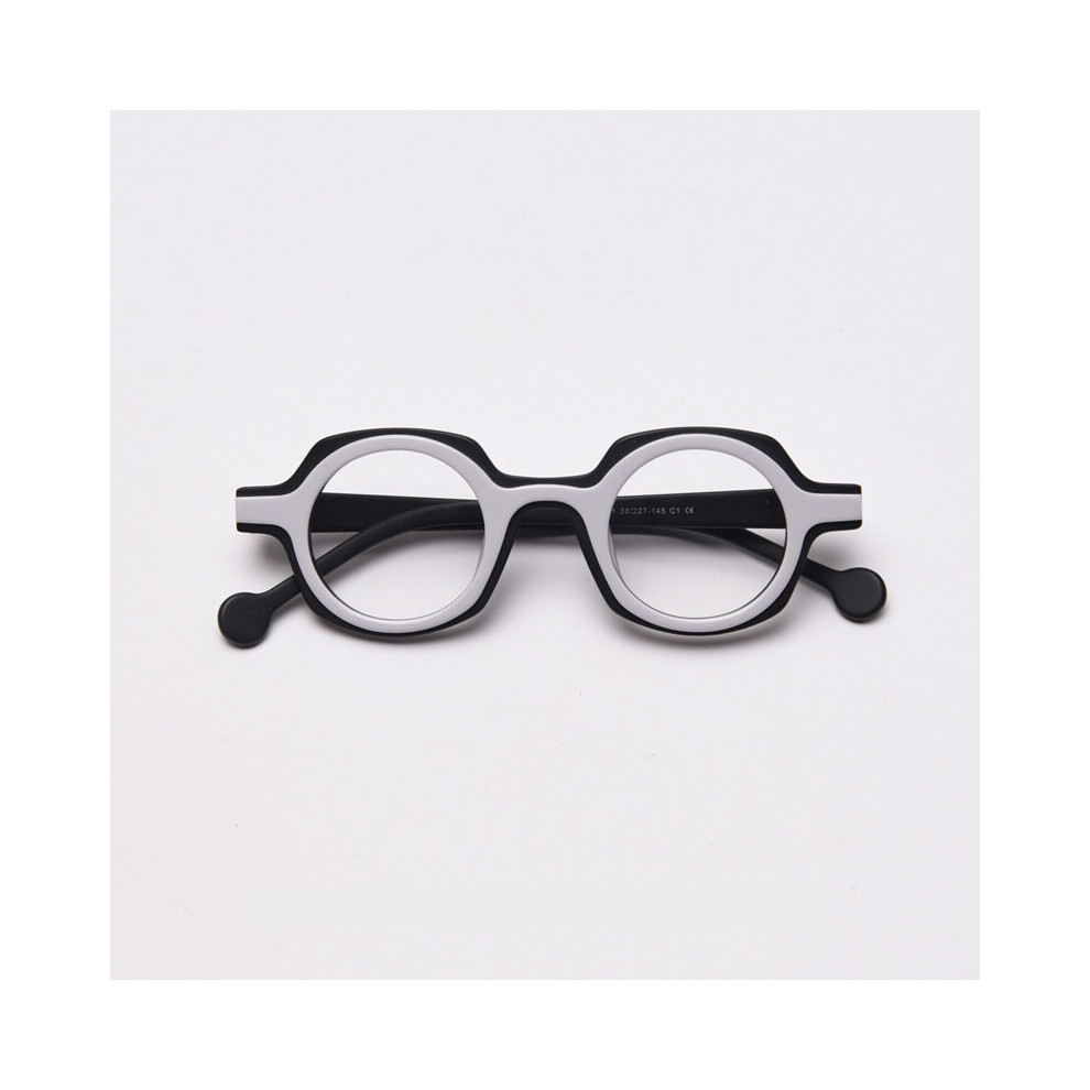 49872 Retro Round Acetate Optical Glasses Frames Men Women Computer Eyeglasses
