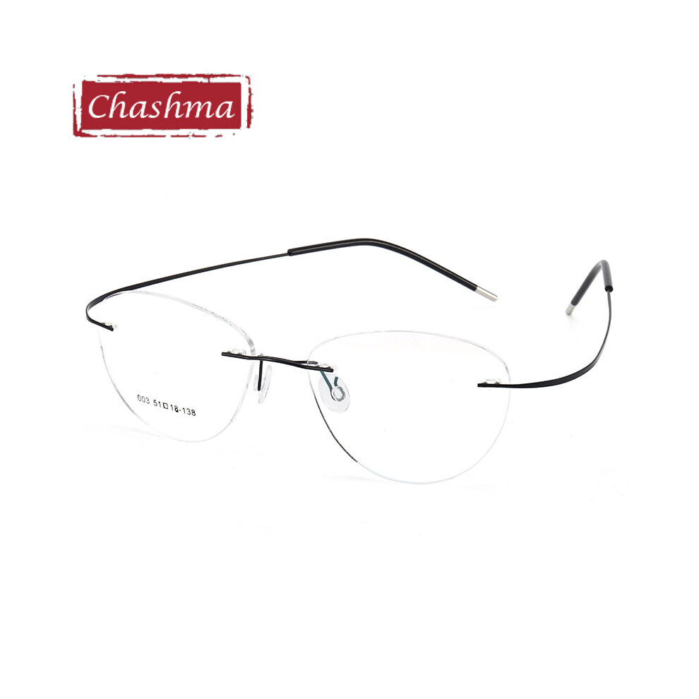 Titanium Prescription Glasses Ultra Light Eyewear Optical Glasses Frame for Male and Female Clear Lenses
