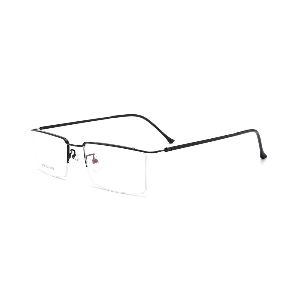 Multicoloured Titanium Alloy Slim Glasses Frame Men Ultralight Square Myopia Prescription Eyeglasses Metal Half Rimless Optical Eyewear