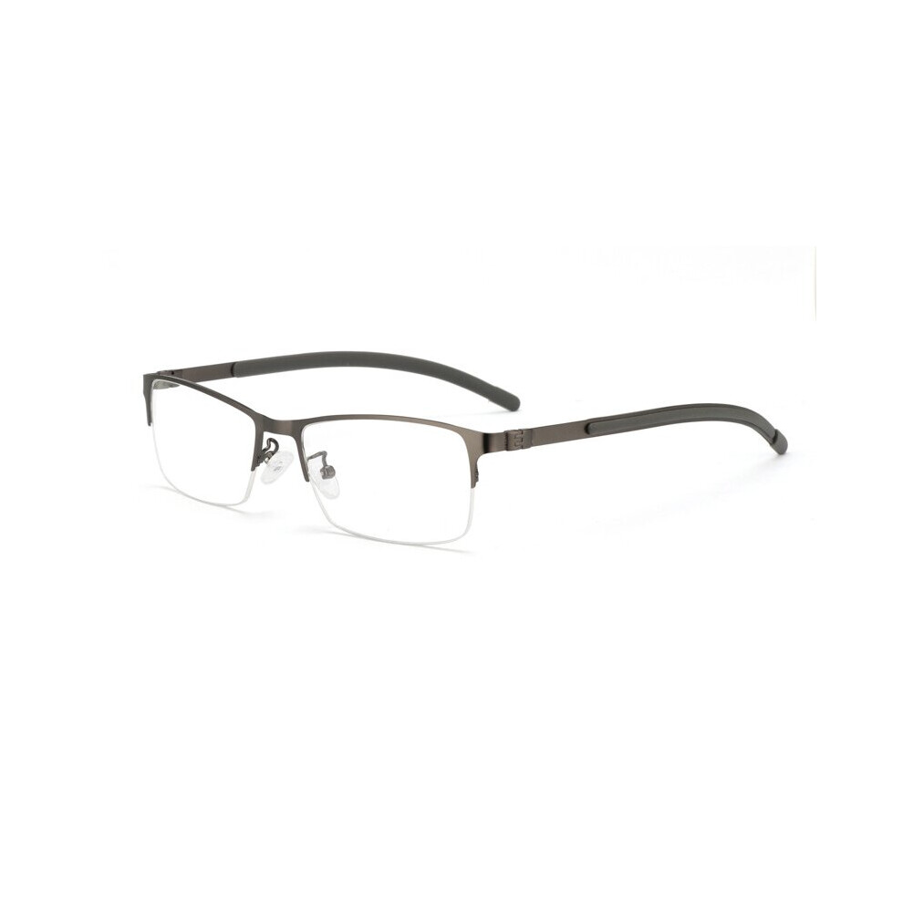 Transition Photochromic Reading glasses Women Men Anti-blue light Outdoor Alloy Red Half-Frame Glasses Diopter 1.0 To 4-image-OPC-PBR925T-NEW