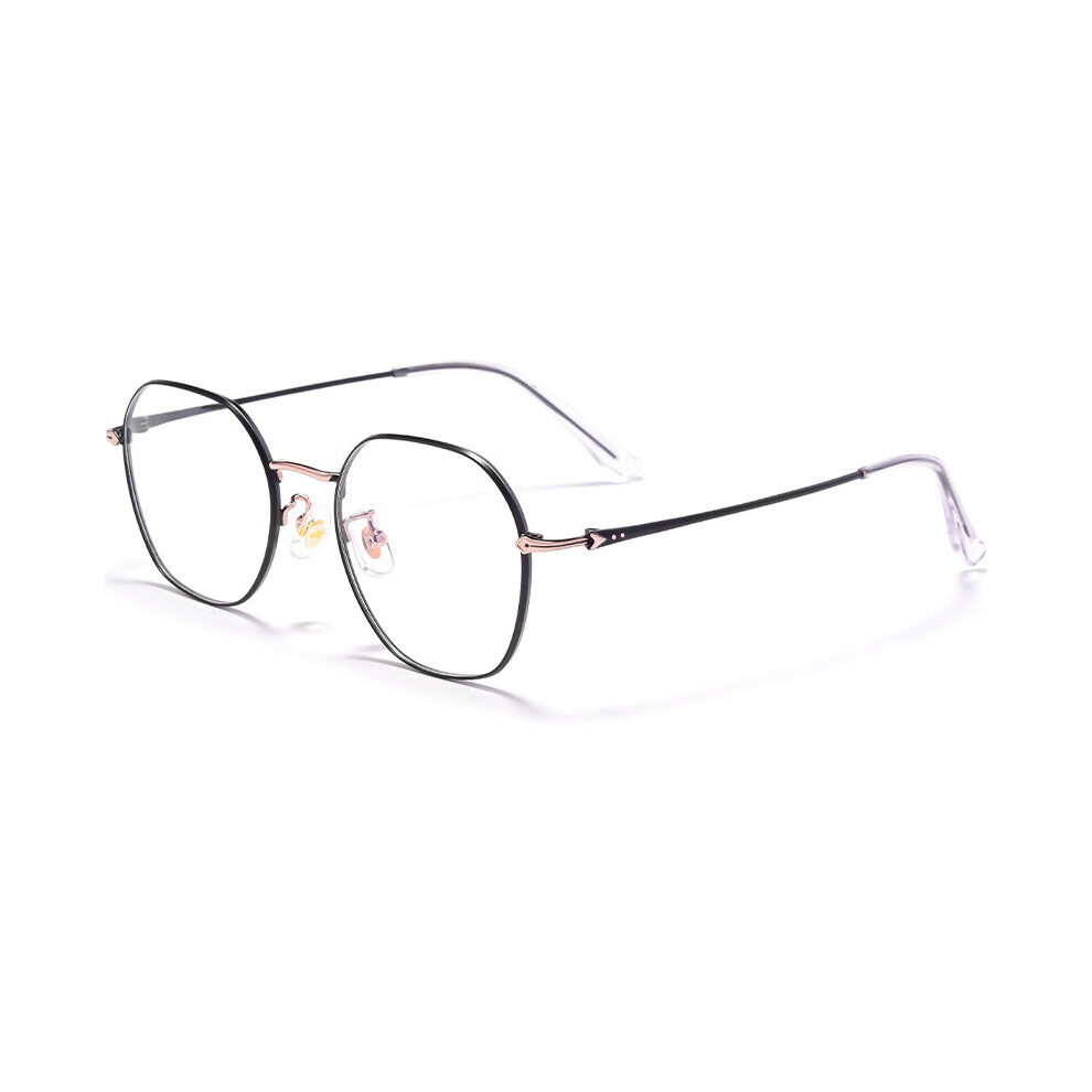 Alloy Optical Eyeglasses Frame for Men and Women Prescription Spectacles Oval Shape Full Rim Glasses Eyewear