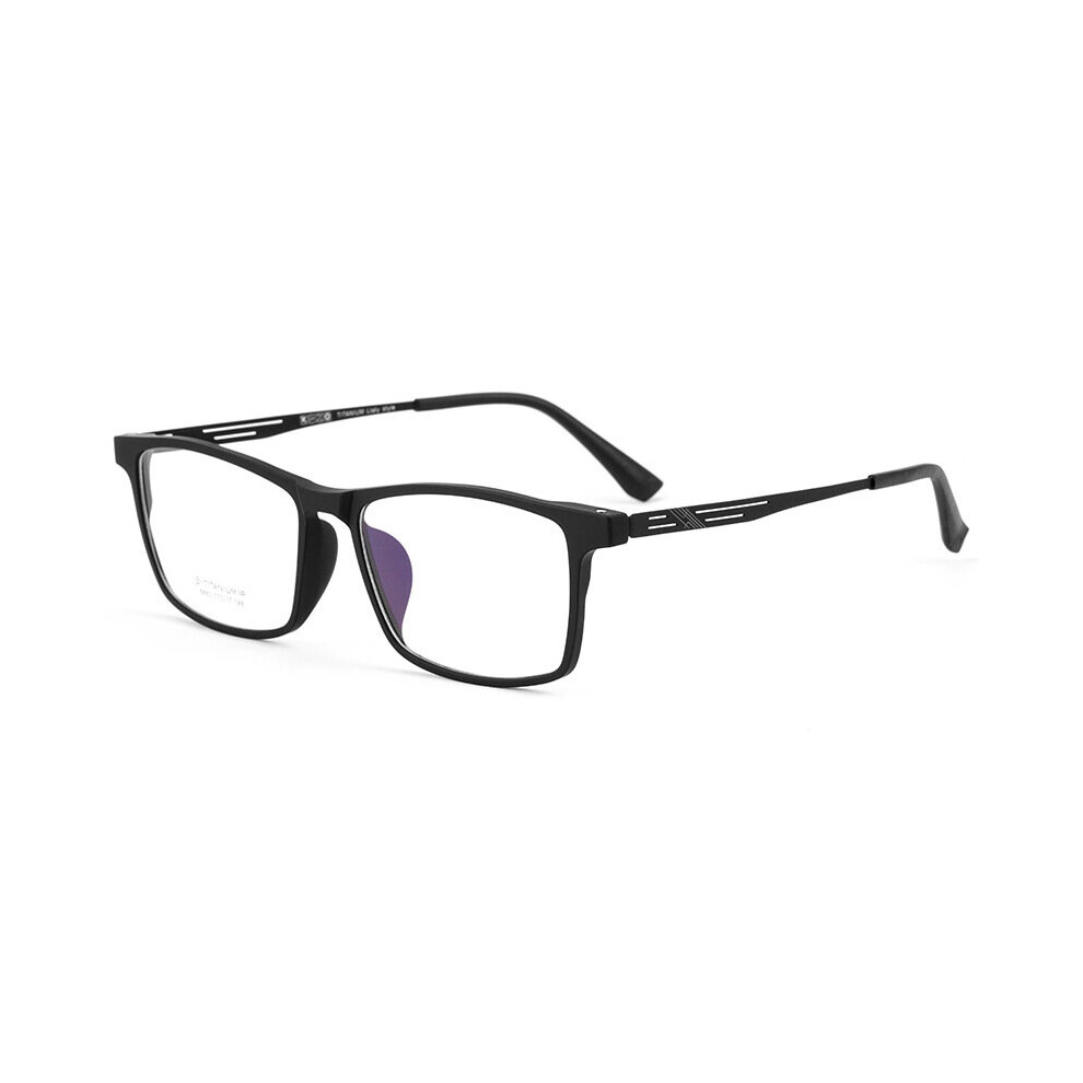 Men Ultralight Pure Titanium Square Eyeglasses Full Frame Myopia Astigmatism Prescription Optical Comfortable Glasses Frame Multicoloured