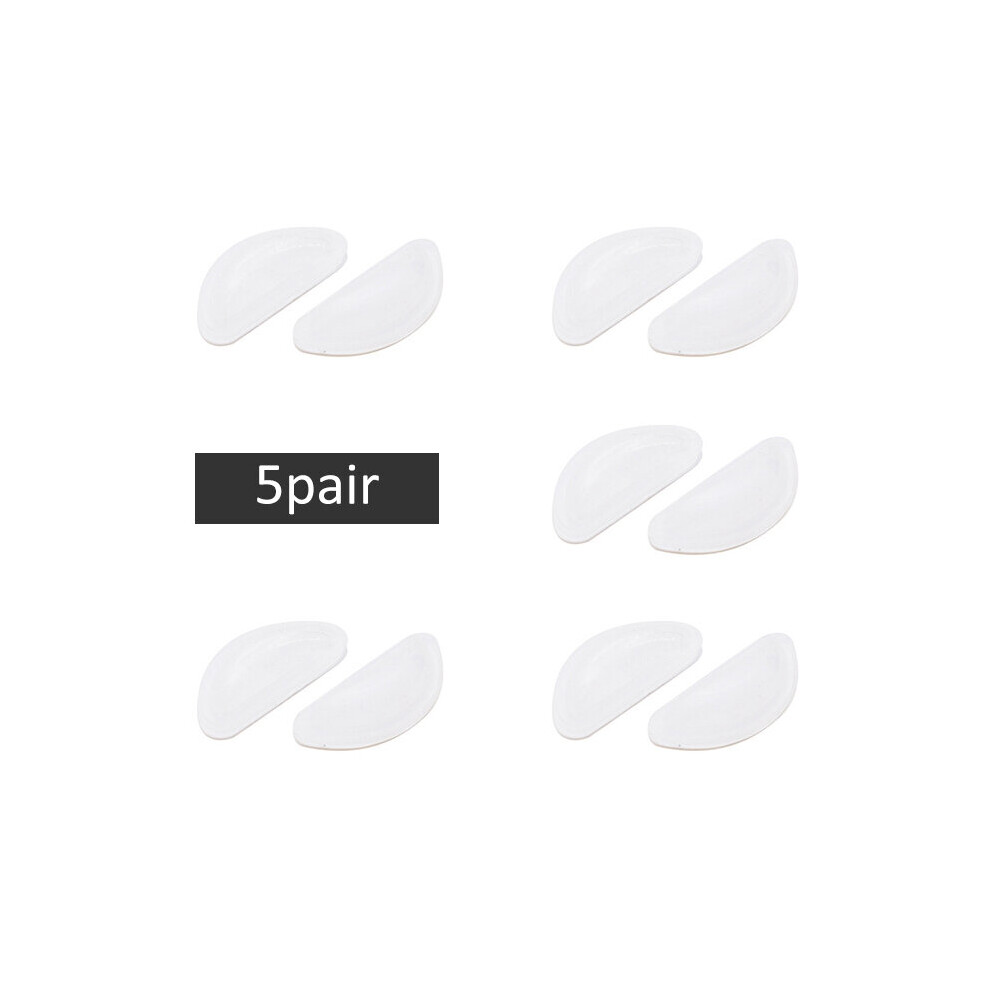 White 5Pair Glasses Nose Pad Adhesive Silicone Nose Pads Non-Slip Thin Nosepads For Glasses Eyeglasses Eyewear Accessories