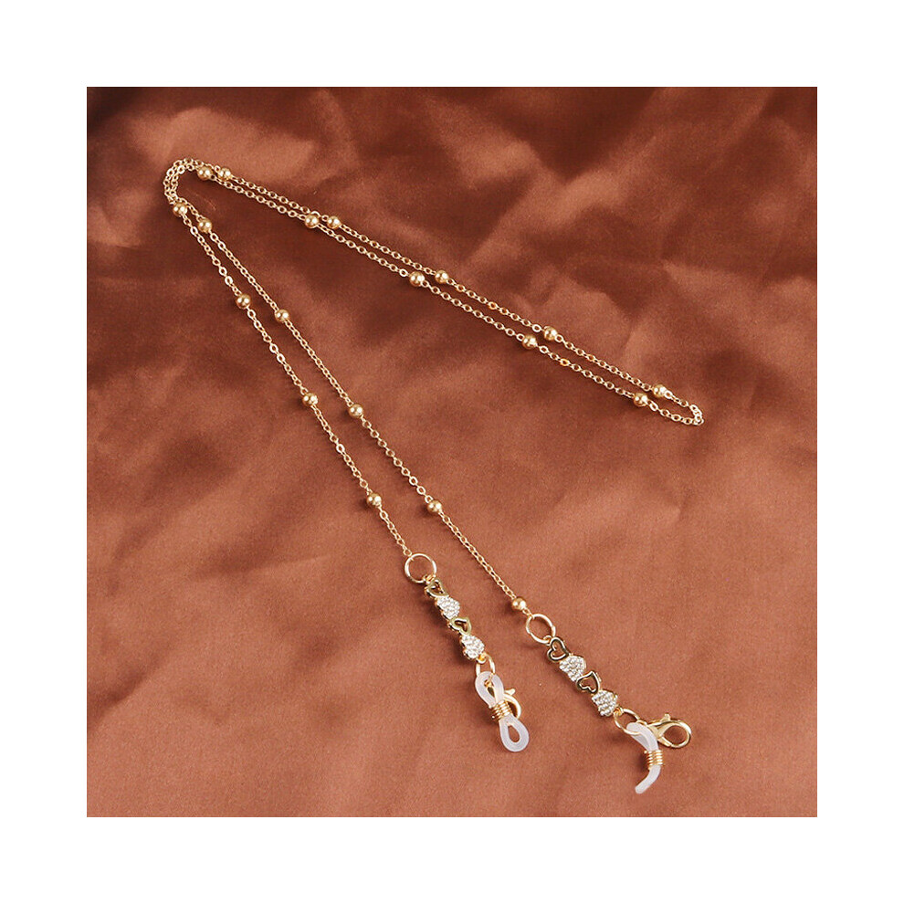 Women Hollow Heart Eyeglass Chain Eyeglass Sunglasses Reading Metal Glasses Chain Eyewears Cord Holder Jewelry