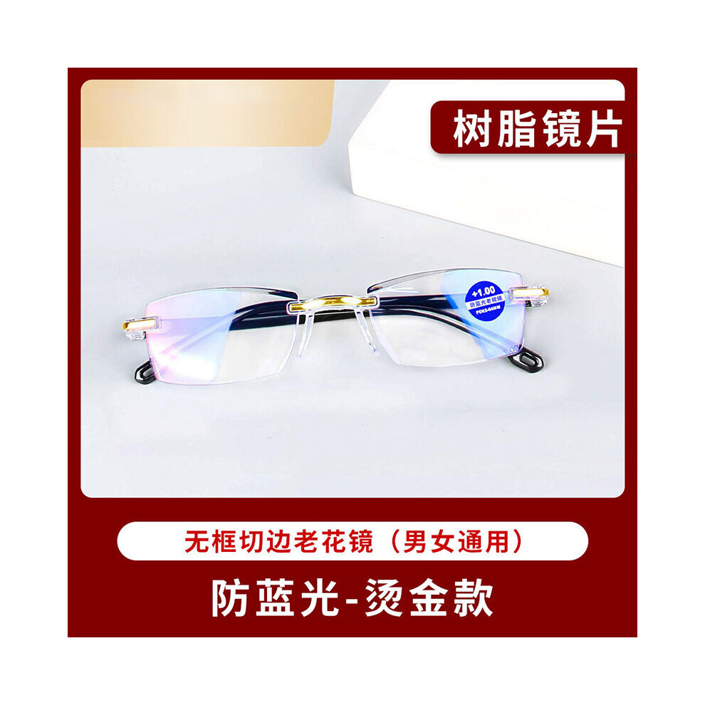 Middle-aged and elderly Anti-blue Reading glasses Men Women Anti-fatigue HD and wear-resistant Blocking Glasses-image-OPC-PBR958C-NEW