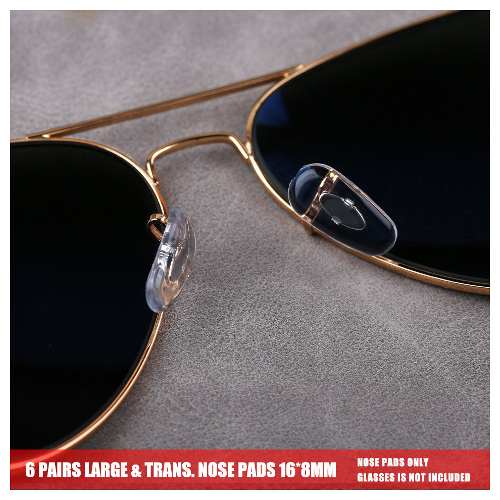 16mm Clip-on Replacement Nose Pads for Sunglasses and Other Eye-Wear