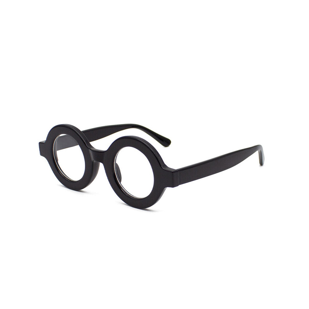 Multicoloured Retro Round Women Glasses Frame Leopard Champagne Eyewear Clear Anti-Blu-Ray Men Optical Frame Computer Goggles