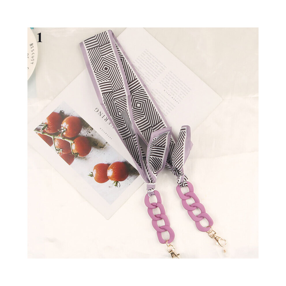 Acrylic Nylon Rope Windproof Mask Chain Lanyard Printing Silk Scarf Glamour Glasses Chain Neck Strap Glasses Accessories
