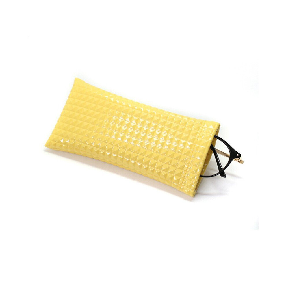 Fashionable Sunglasses Bag PU Leather Glass Case Pouch Mobile Phone Wallet Portable Storege Case Candy Nearsighted Glasses