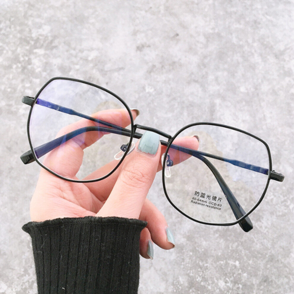 Trends Women Office Anti Light Oversized Computer Glasses Men Womwn Blocking Big Size Eyeglasses Alloy Frame-image-OPC-PBR95B5-NEW