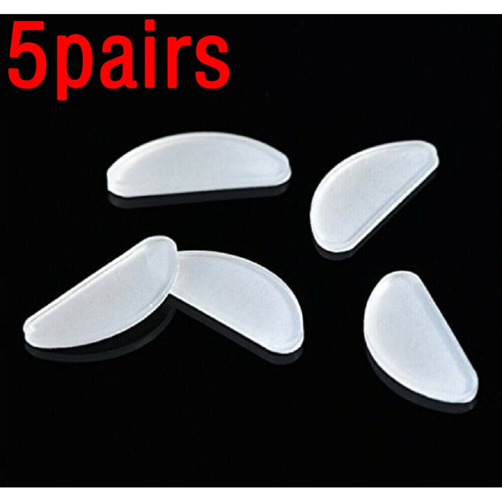 5/20Pairs Glasses Nose Pads Adhesive Silicone Nose Pads Non-slip Clear Thin Nosepads for Glasses Eyeglasses Sunglasses