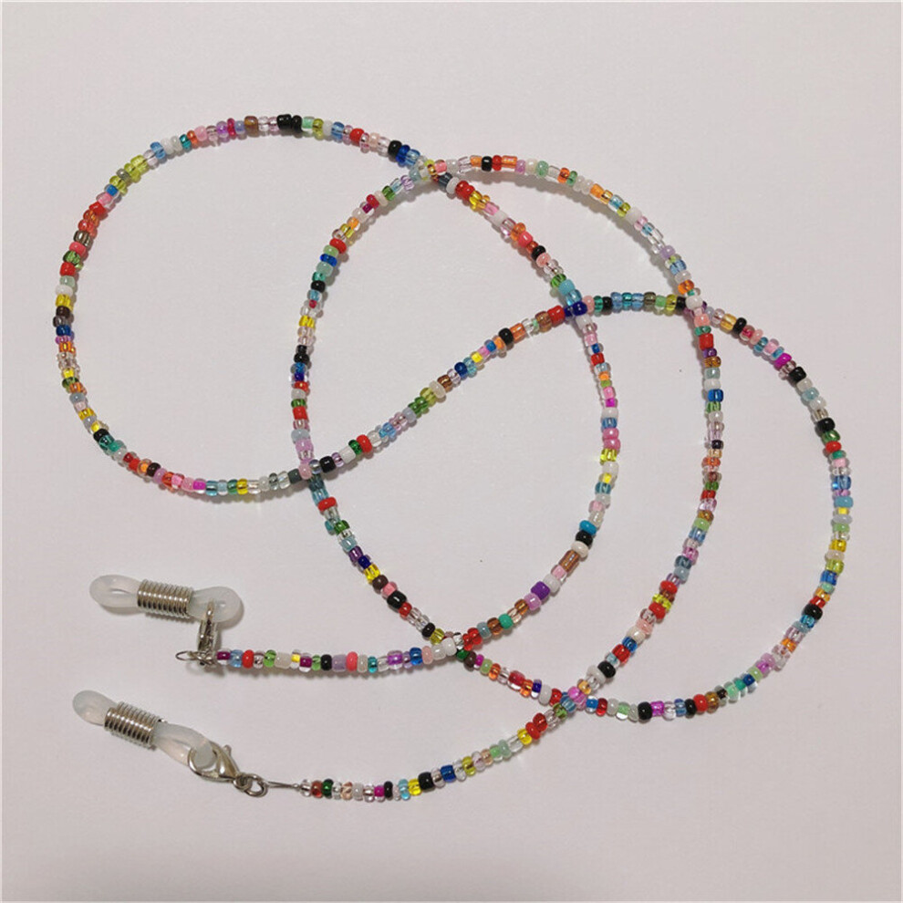 Colorful Evil Eye Link Chain Eyeglasses Hanger Neckalce Reading Glasses Sunglasses Strap Cord Holder Face Mask Neck Head Band